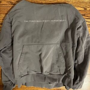 Taylor Swift gray "The Tortured Poets Department" Crewneck Sweatshirt